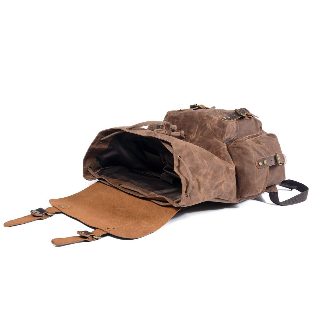 Jonas | Canvas-Veganer Lederrucksack