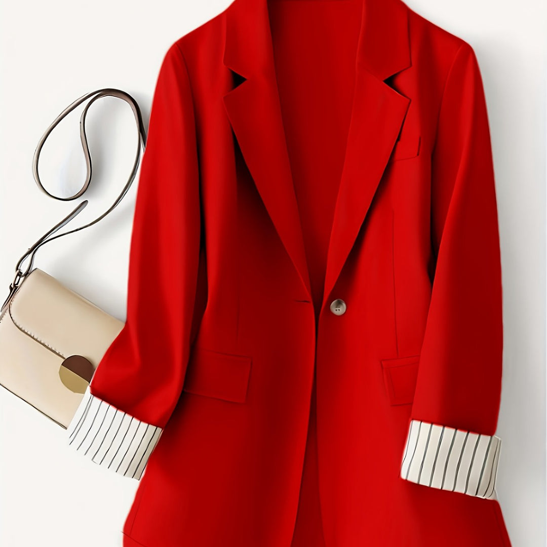 Phoebe – Elegante Damenjacke mit gestreiften Einsätzen