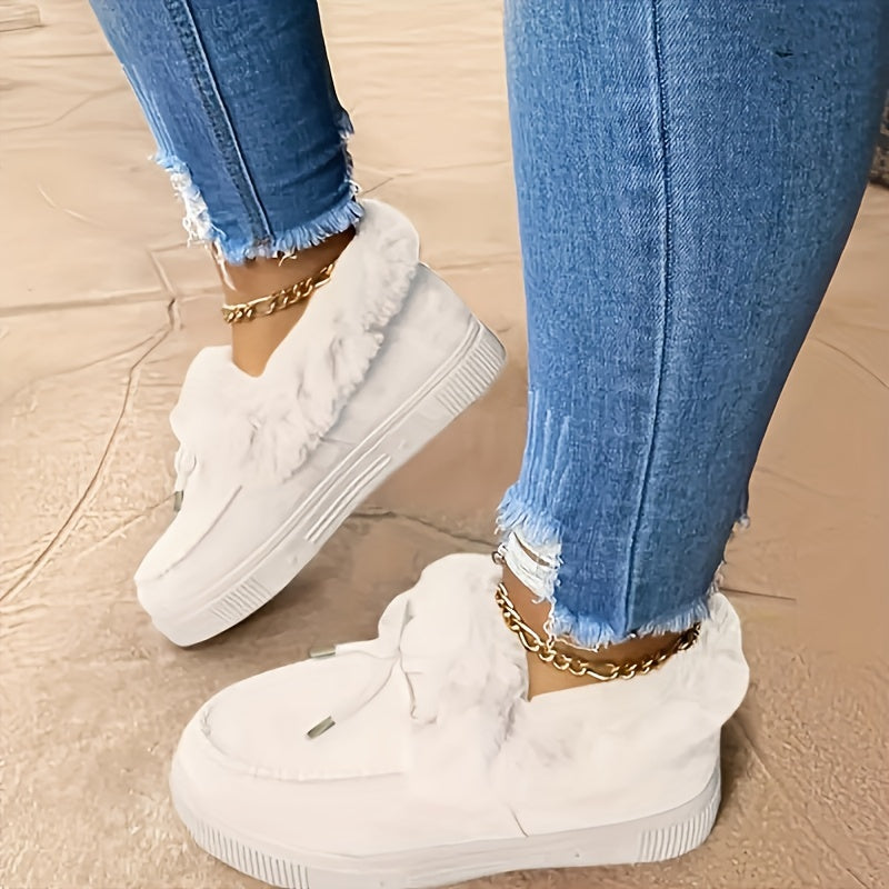 Veronique – Plüschgefütterte Winter-Boots im Slip-On-Stil