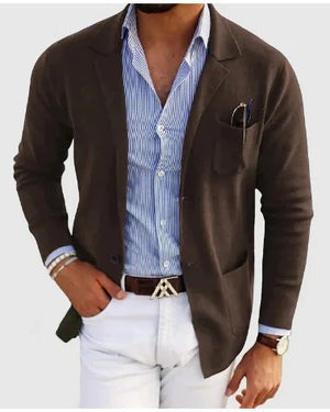 Benjamin | Raffinierte Wickelstrickjacke