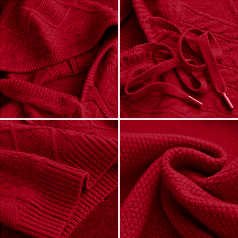 LÉONIE JACQUARD-KAPUZENPULLOVER