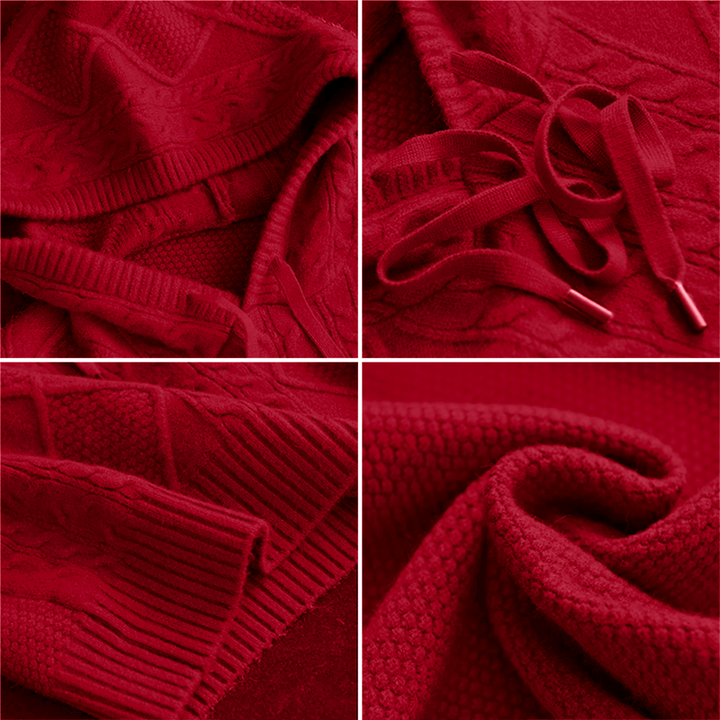 LÉONIE JACQUARD-KAPUZENPULLOVER