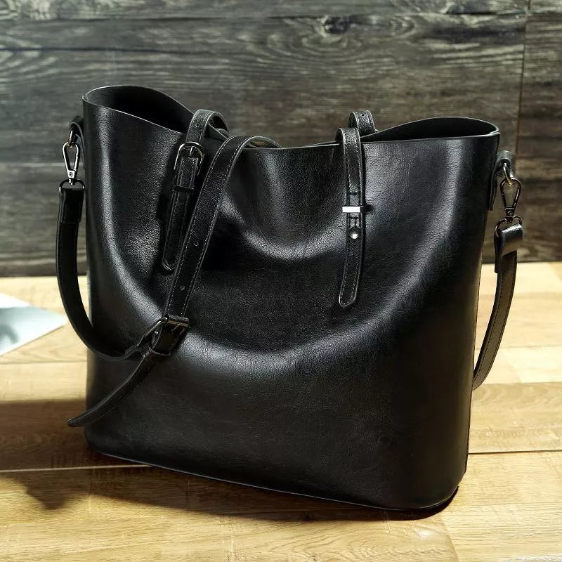 Nicole | Vintage Veganer Leder Umhängetasche