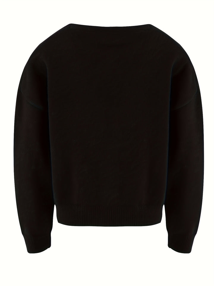 Odesa – Eleganter Damen-V-Ausschnitt-Cardigan für Herbst und Winter