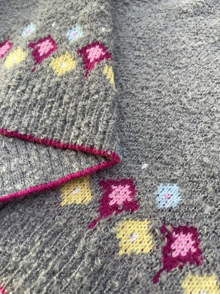 Geneva – Damen V-Ausschnitt-Cardigan mit geometrischem Fair-Isle-Muster