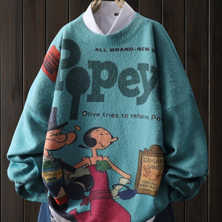 Dimity – Kuscheliger Pullover mit süßem Matrosen-Print zum Valentinstag