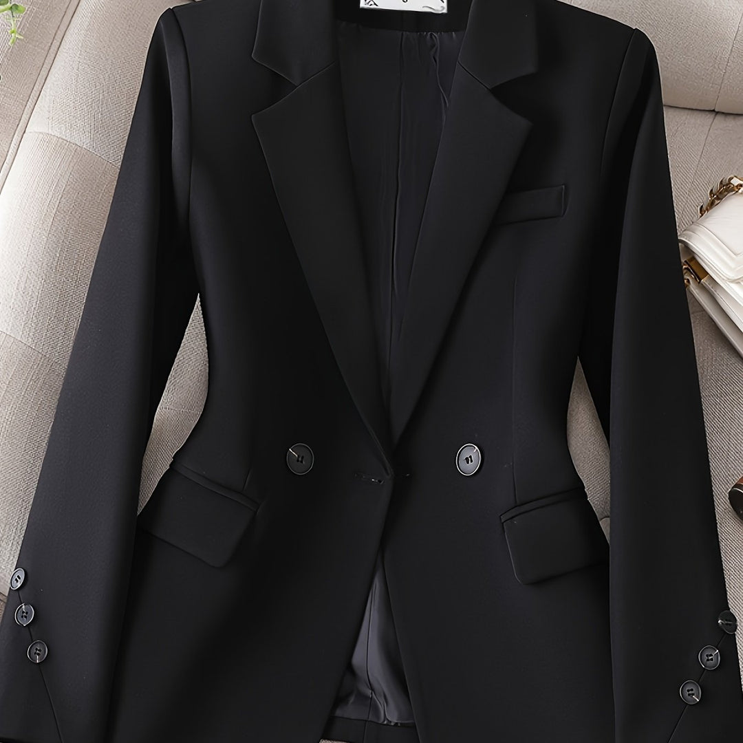 Linnea – Eleganter Blazer mit Reverskragen und Knopfleiste