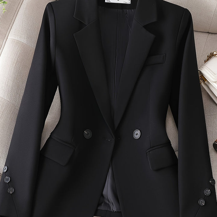 Linnea – Eleganter Blazer mit Reverskragen und Knopfleiste