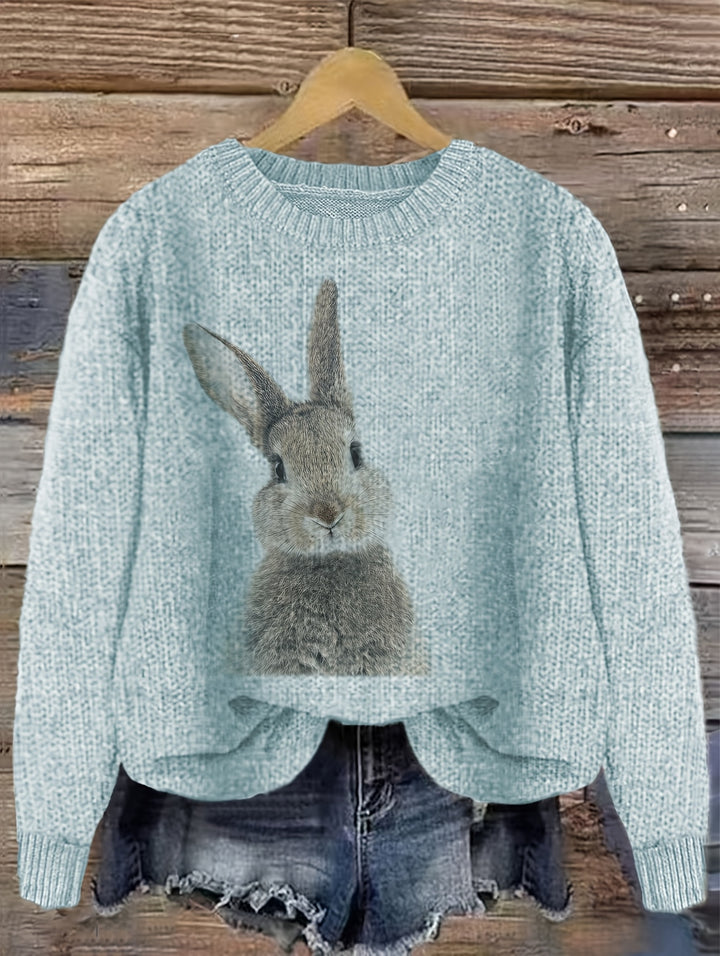 Deserae – Kuschelpullover mit süßem Hasenmotiv