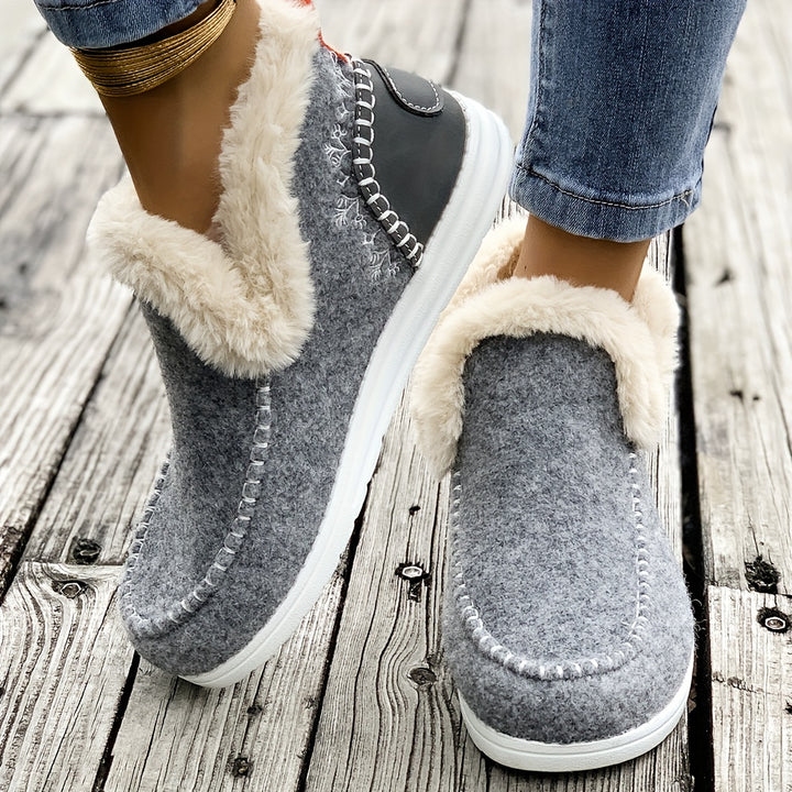 Aloisia – Plüschgefütterte Winter-Flats für Damen