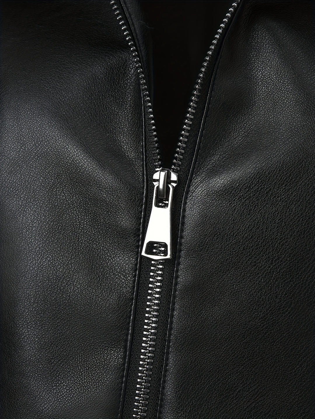 Waverly – Lässige PU-Veganer Lederjacke mit quadratischem Ausschnitt & Taillengürtel