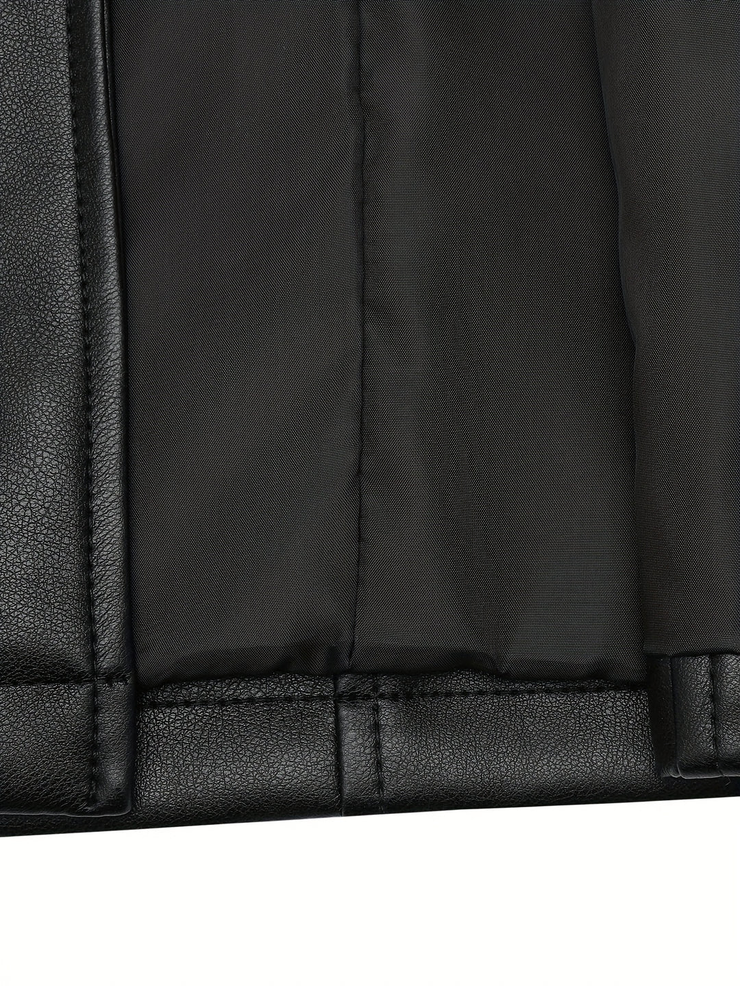 Atara – Eleganter PU-Veganer Ledermantel mit Revers & A-Linien-Schnitt