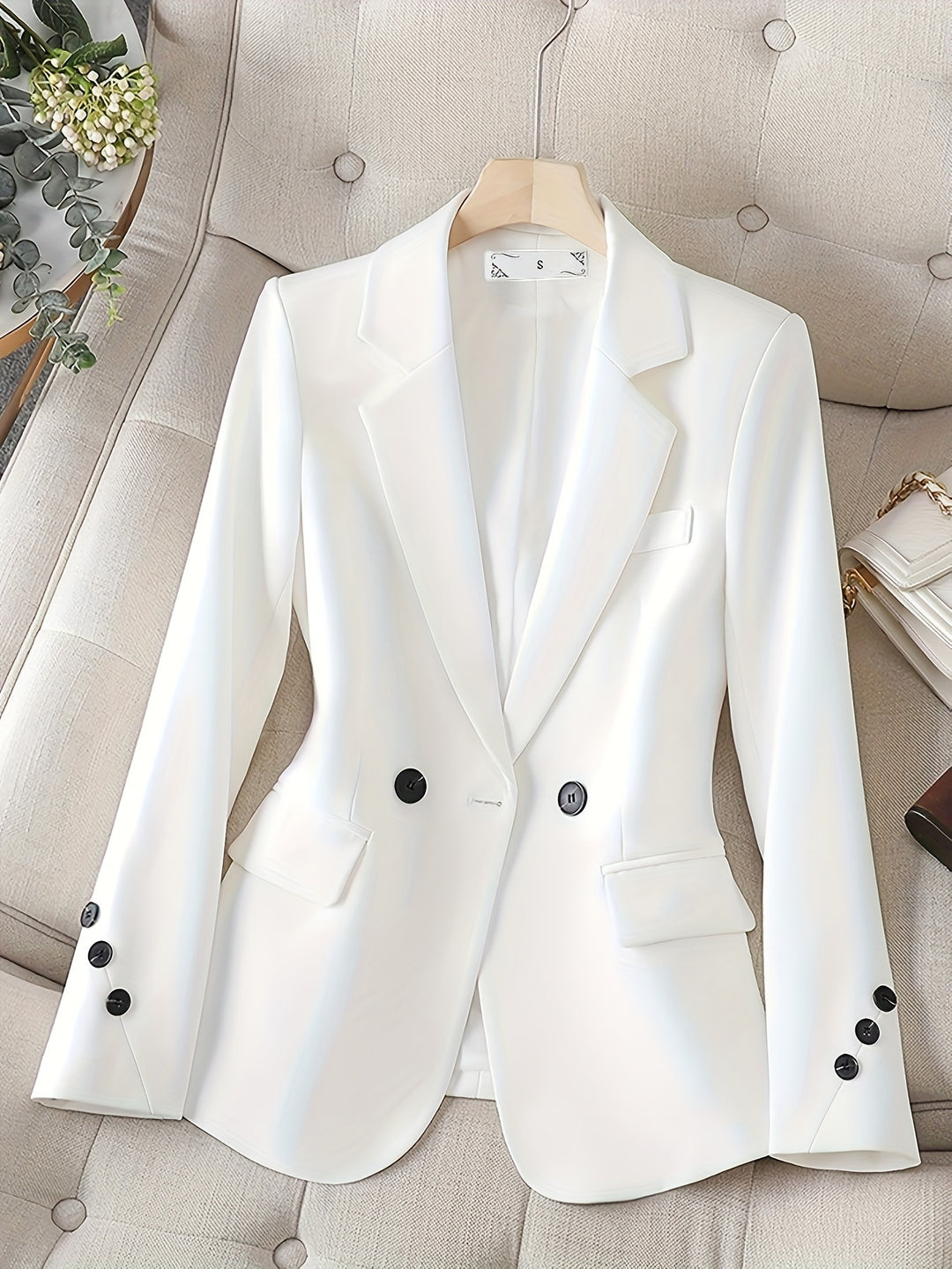 Linnea – Eleganter Blazer mit Reverskragen und Knopfleiste