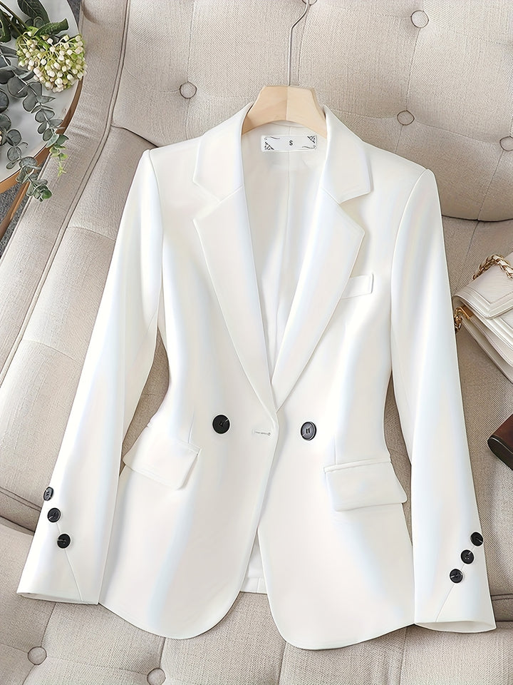 Linnea – Eleganter Blazer mit Reverskragen und Knopfleiste