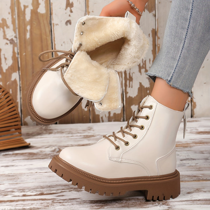 Arna – Kuschelige Winter-Combat Boots mit Wärmefutter