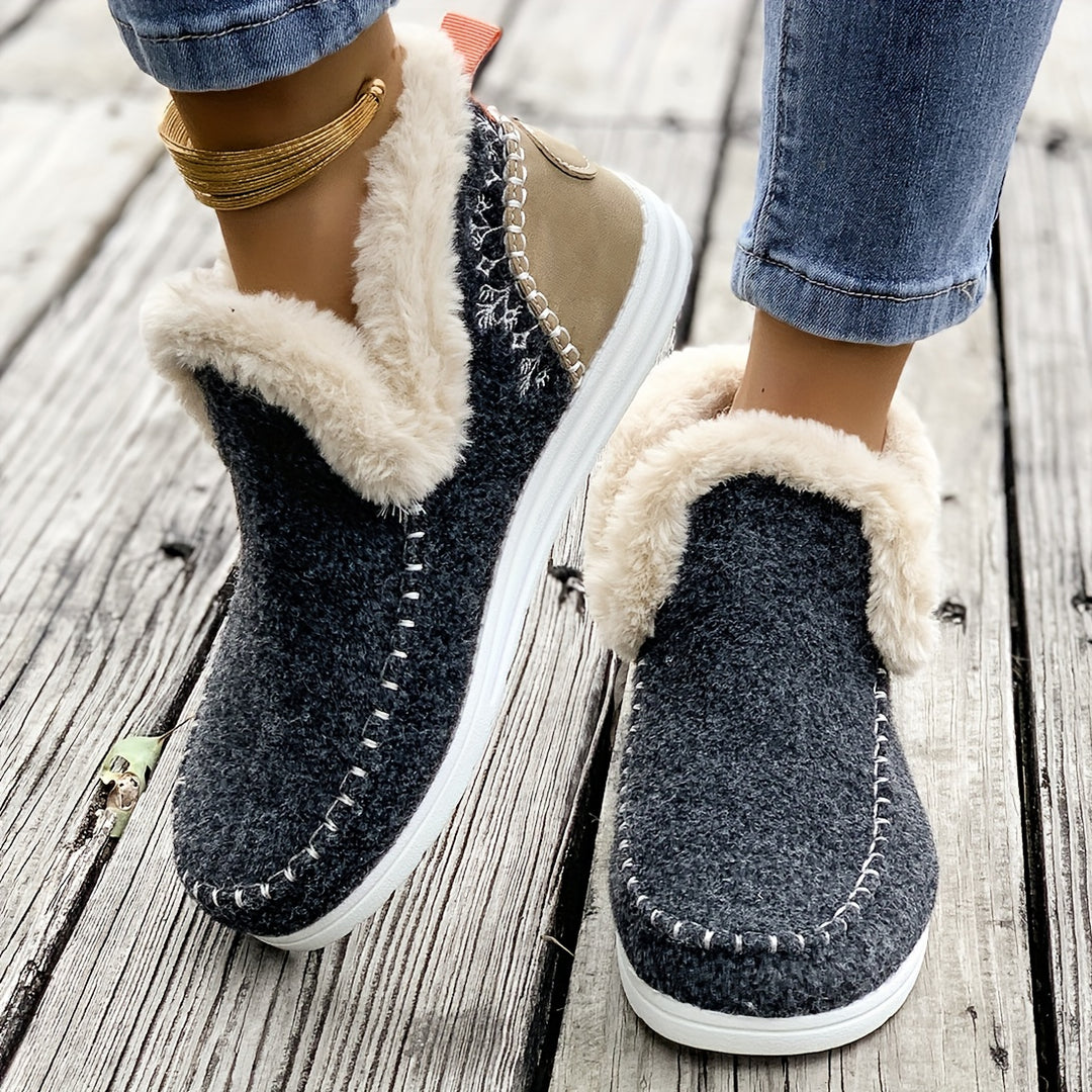 Aloisia – Plüschgefütterte Winter-Flats für Damen