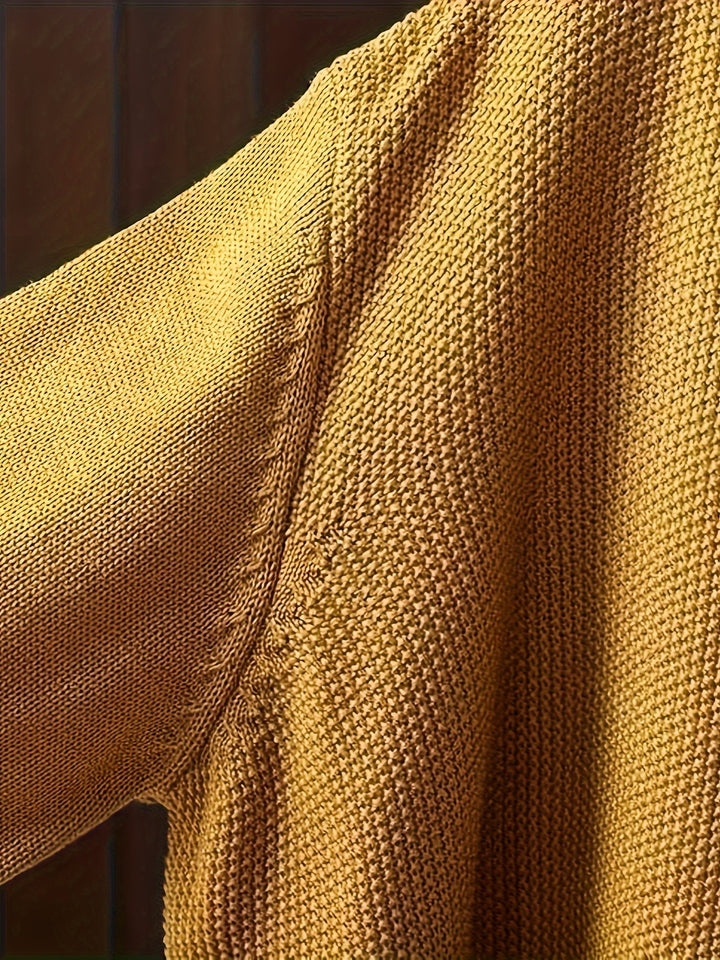 Maja – Lässiger Strick-Cardigan mit Knopfleiste & Taschen
