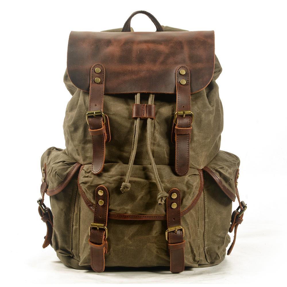 Jonas | Canvas-Veganer Lederrucksack