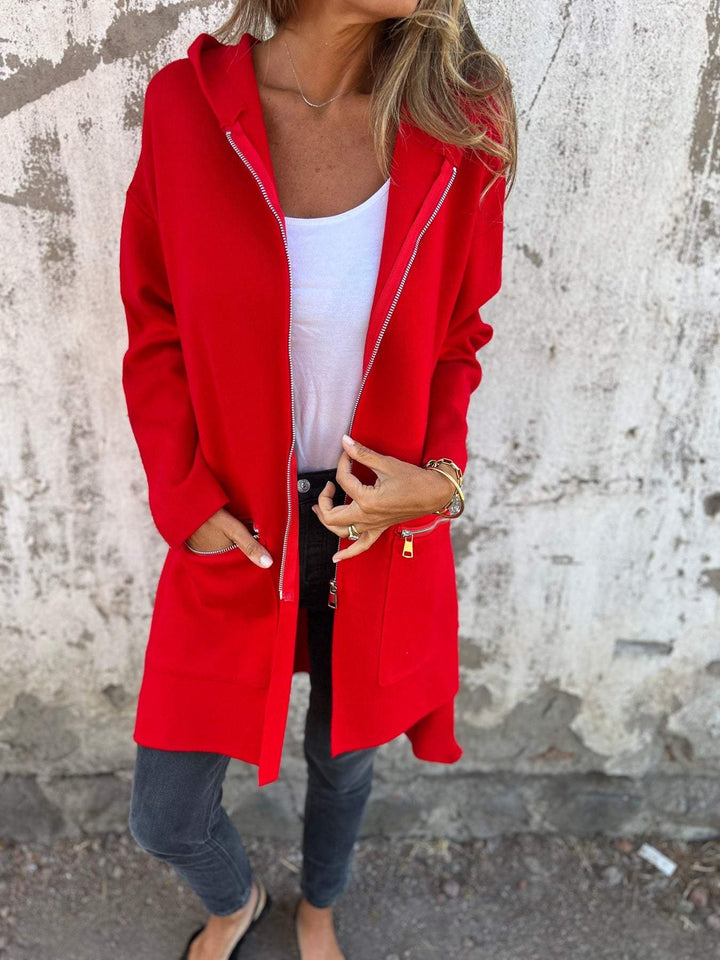 Jula | Cardigan mit Reissverschluss, langärmelig
