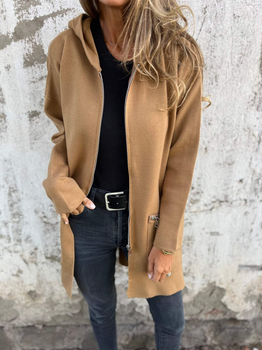 Jula | Cardigan mit Reissverschluss, langärmelig