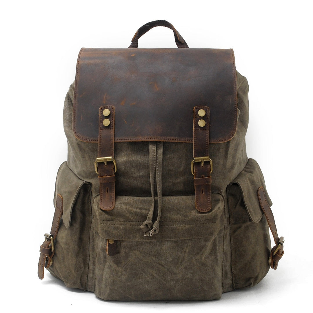 Noah | Rucksack aus gewachstem Canvas