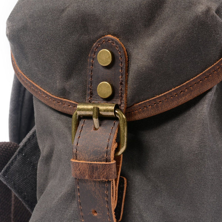 Jonas | Canvas-Veganer Lederrucksack