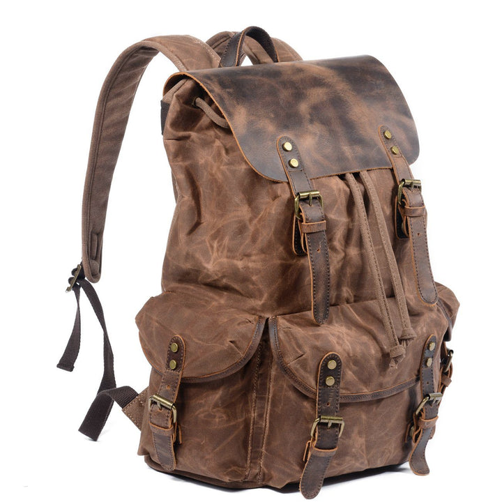 Jonas | Canvas-Veganer Lederrucksack