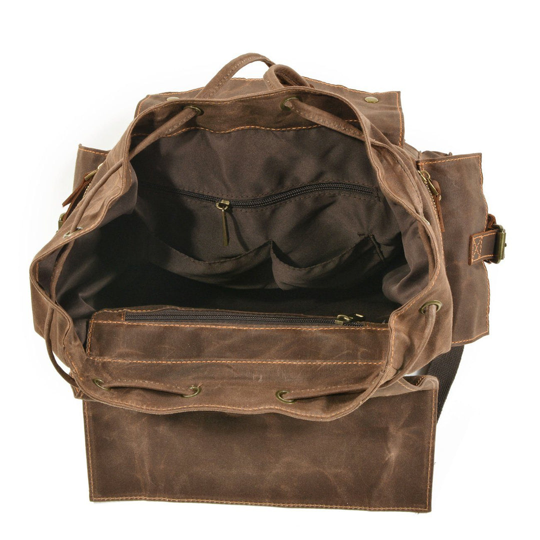 Leon | Canvas-Rucksack mit Kordelzug