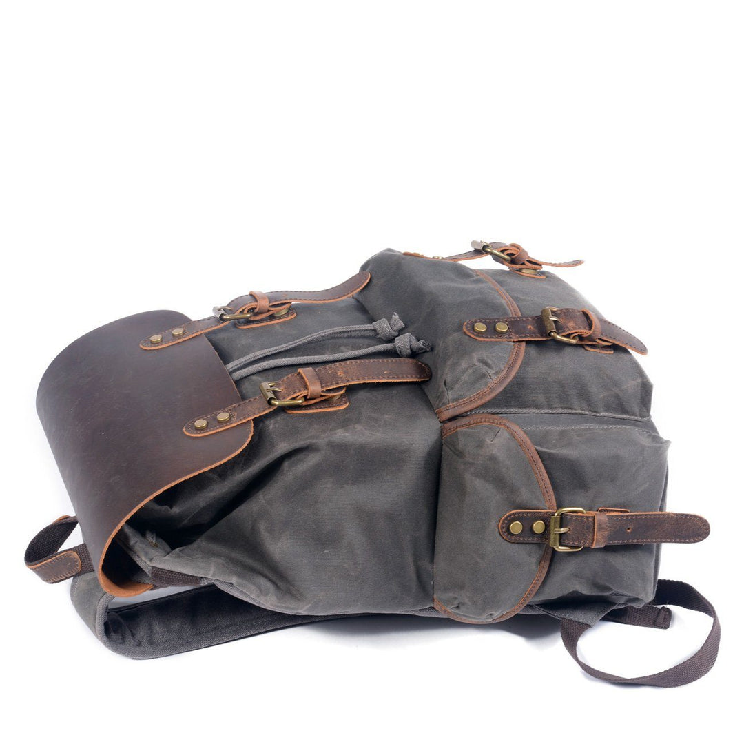 Jonas | Canvas-Veganer Lederrucksack