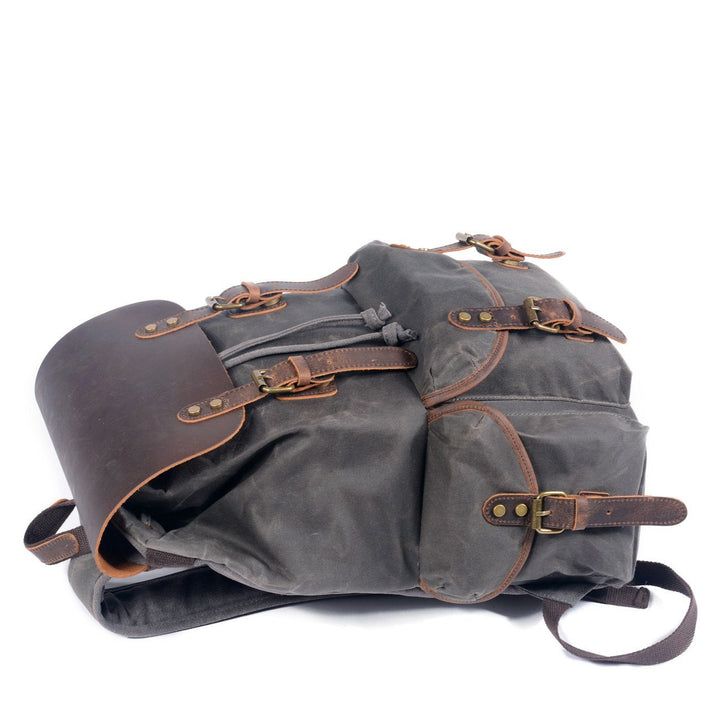 Jonas | Canvas-Veganer Lederrucksack