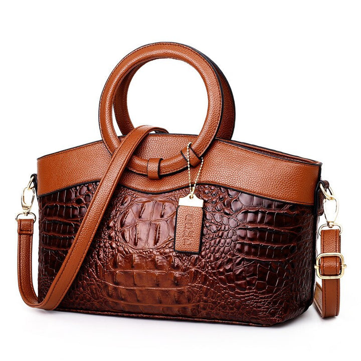 Stella | Elegante handgefertigte Krokodiltasche