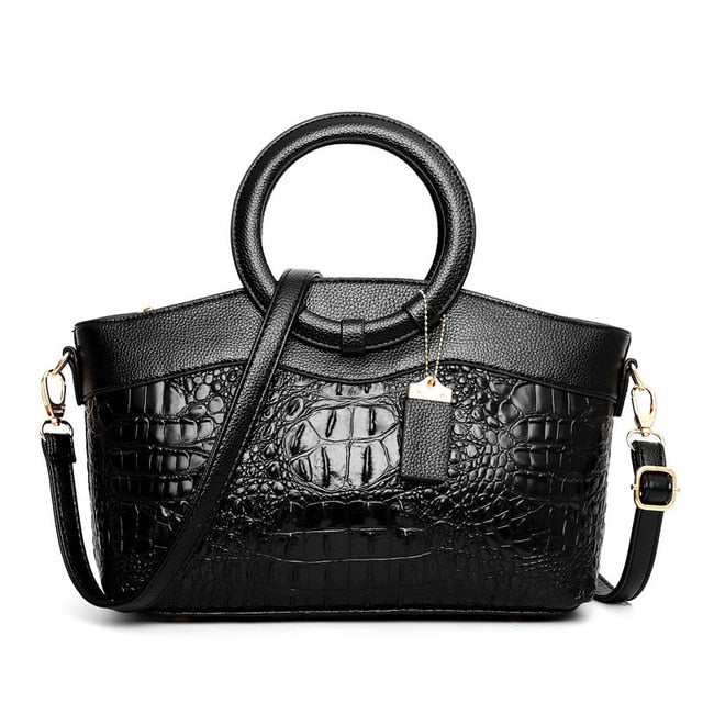 Stella | Elegante handgefertigte Krokodiltasche