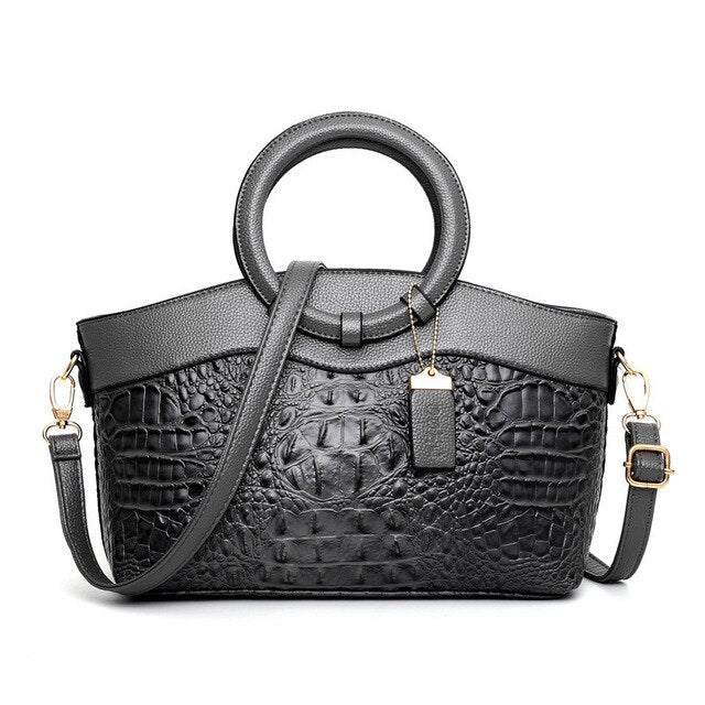 Stella | Elegante handgefertigte Krokodiltasche