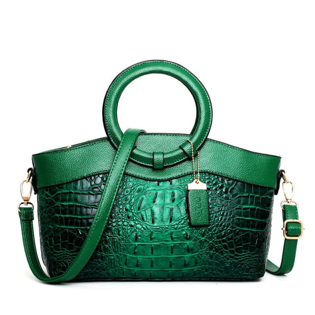 Stella | Elegante handgefertigte Krokodiltasche