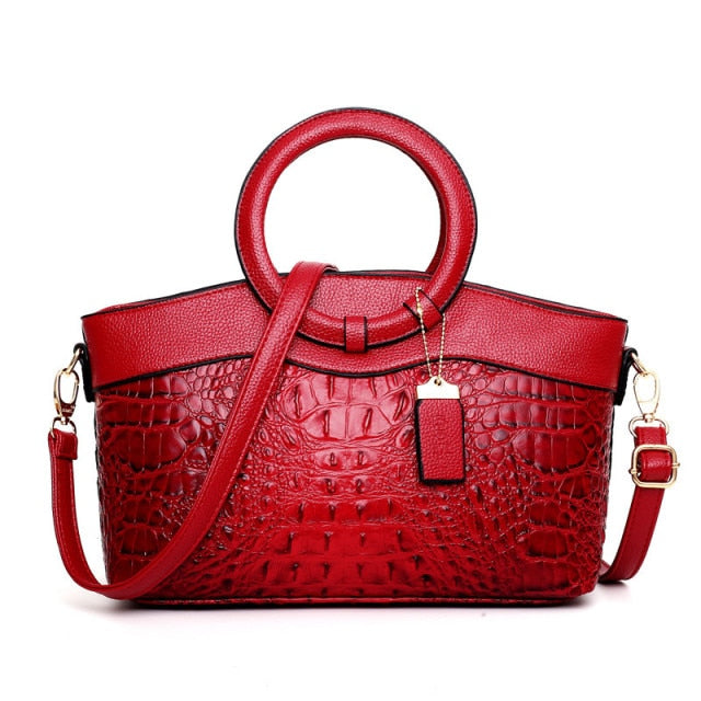 Stella | Elegante handgefertigte Krokodiltasche