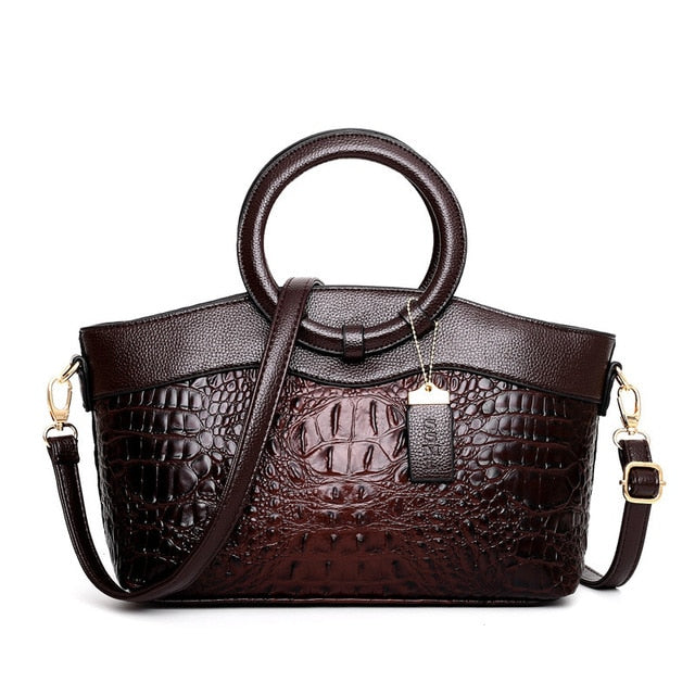 Stella | Elegante handgefertigte Krokodiltasche