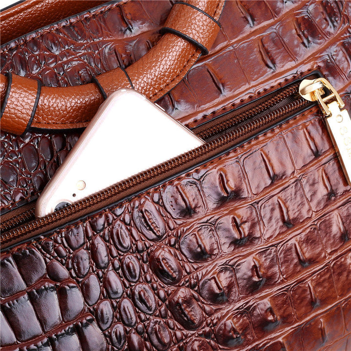 Stella | Elegante handgefertigte Krokodiltasche