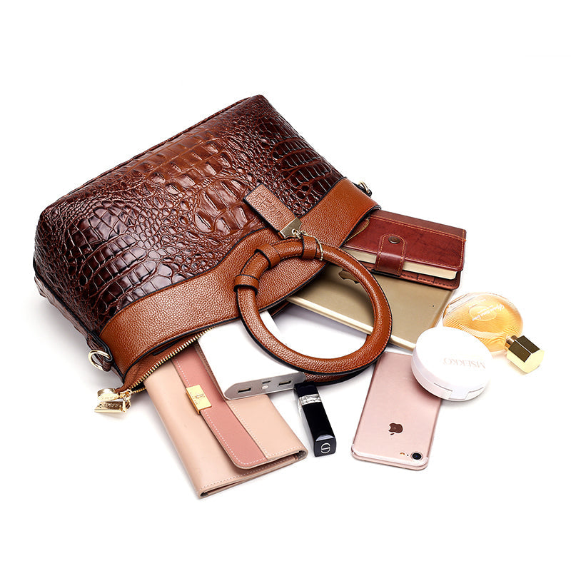 Stella | Elegante handgefertigte Krokodiltasche