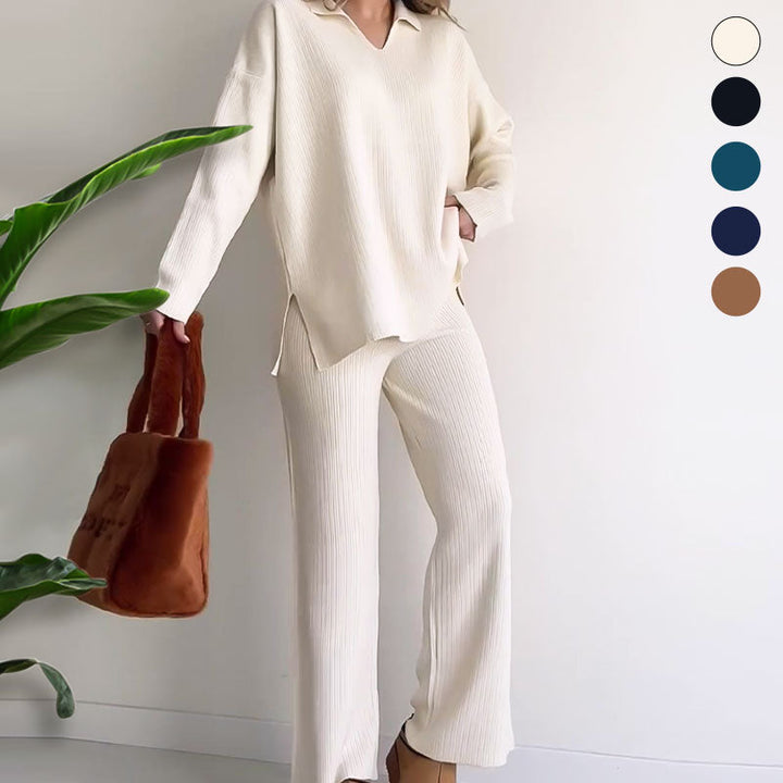 Amalia | Set mit V-Ausschnitt und Hose