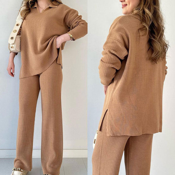 Amalia | Set mit V-Ausschnitt und Hose