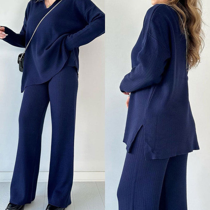 Amalia | Set mit V-Ausschnitt und Hose
