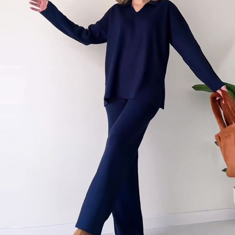 Amalia | Set mit V-Ausschnitt und Hose