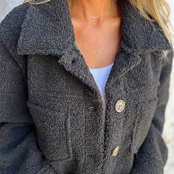 Dion | Kurze Wolljacke mit Revers