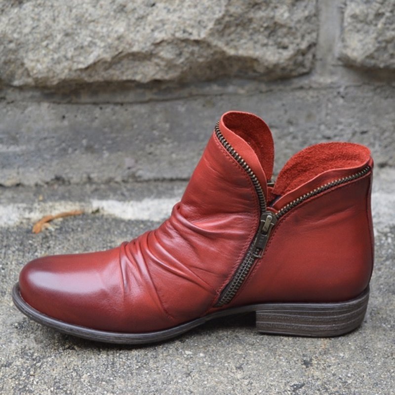 Viannele | Veganer Lederstiefel mit Reissverschluss