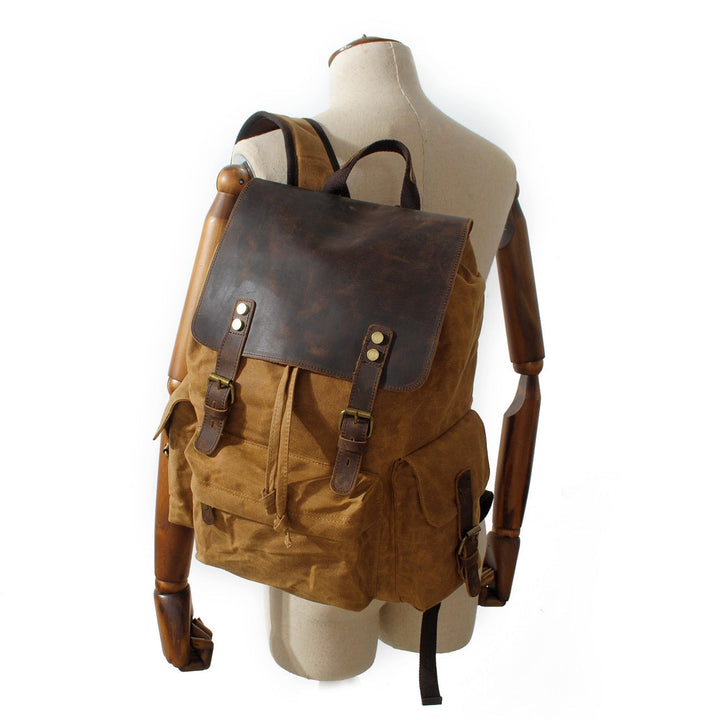 Noah | Rucksack aus gewachstem Canvas