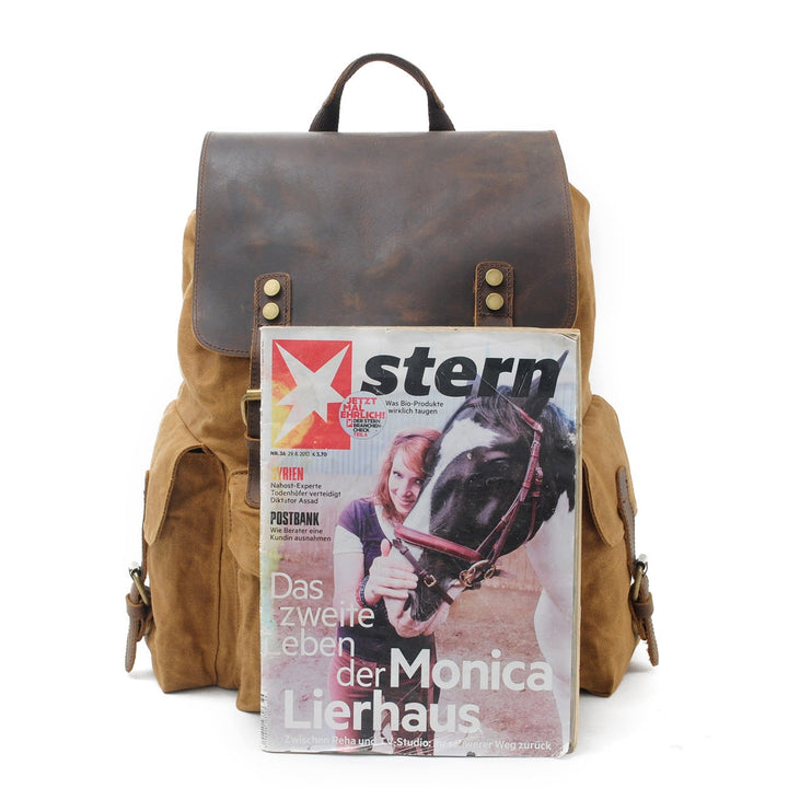 Noah | Rucksack aus gewachstem Canvas