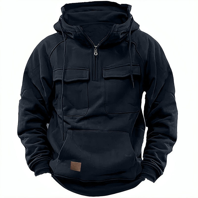 Xavier – Gemütlicher Winter-Hoodie mit Reissverschluss