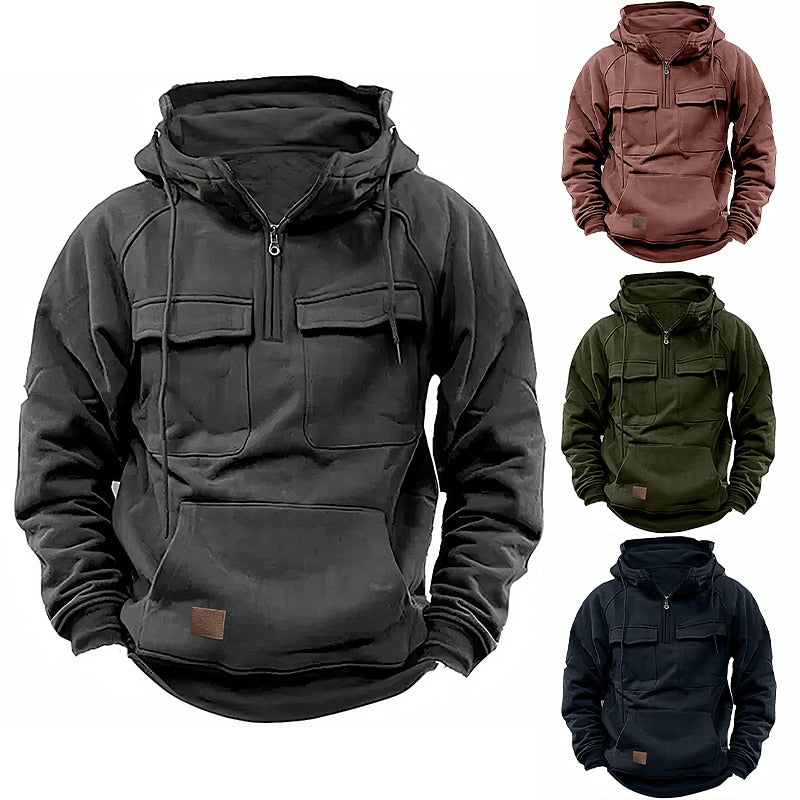 Xavier – Gemütlicher Winter-Hoodie mit Reissverschluss